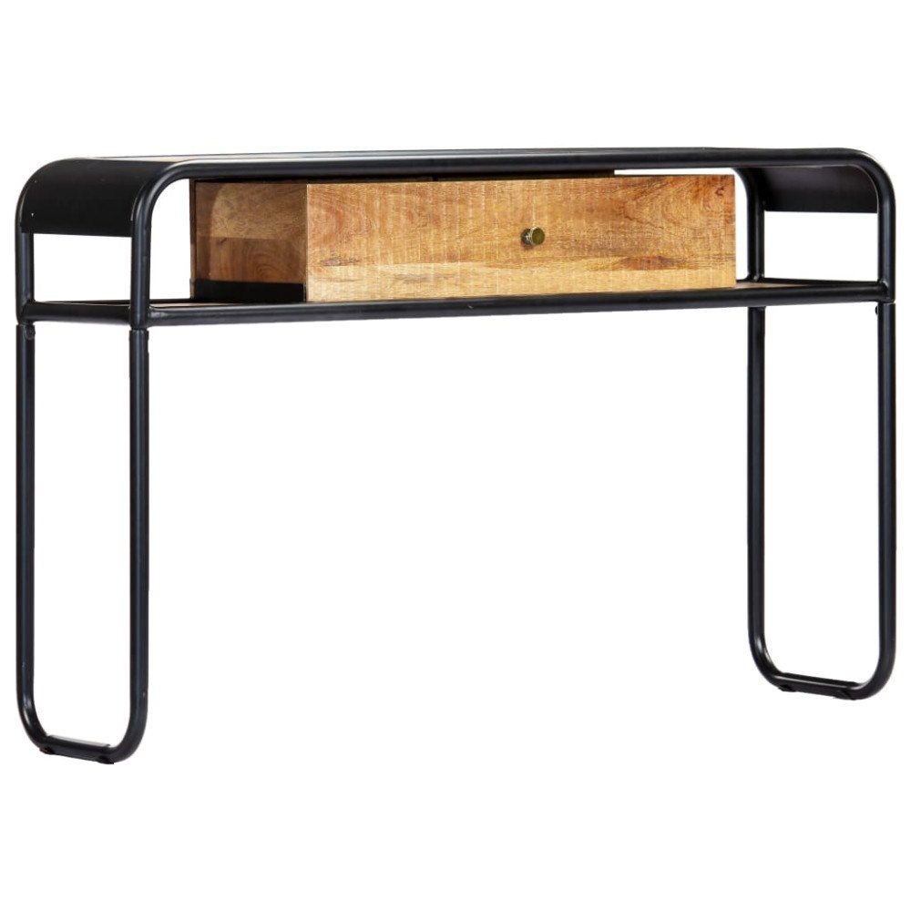 vidaXL Konsolbord 118x30x75 cm massivt mangoträ
