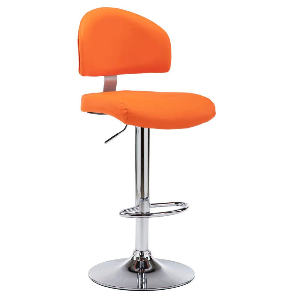 vidaXL Barstol orange konstläder