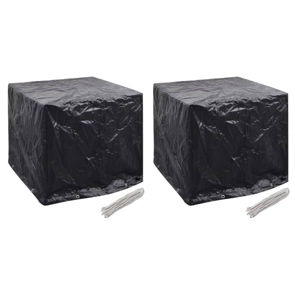 vidaXL Överdrag till vattentank 2 st 8 öljetter 116x100x120 cm