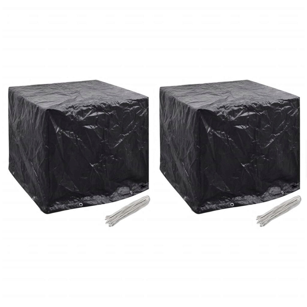vidaXL Överdrag till vattentank 2 st 8 öljetter 116x100x120 cm