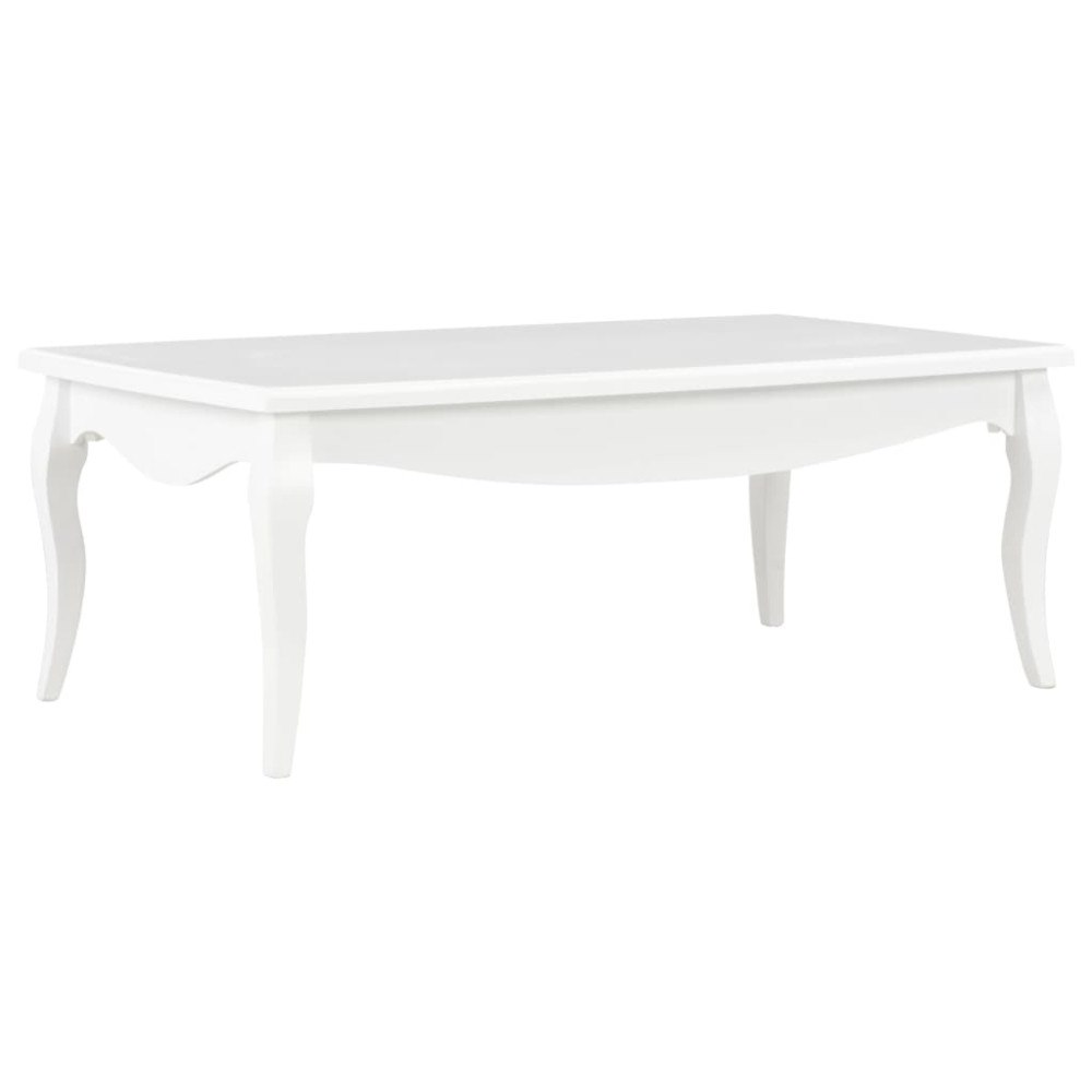 vidaXL Soffbord vit 110x60x40 cm massiv furu