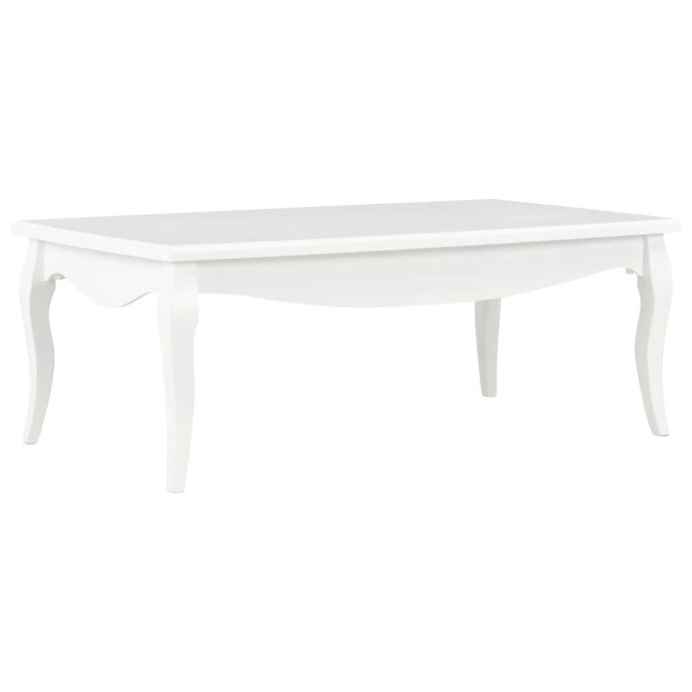 vidaXL Soffbord vit 110x60x40 cm massiv furu