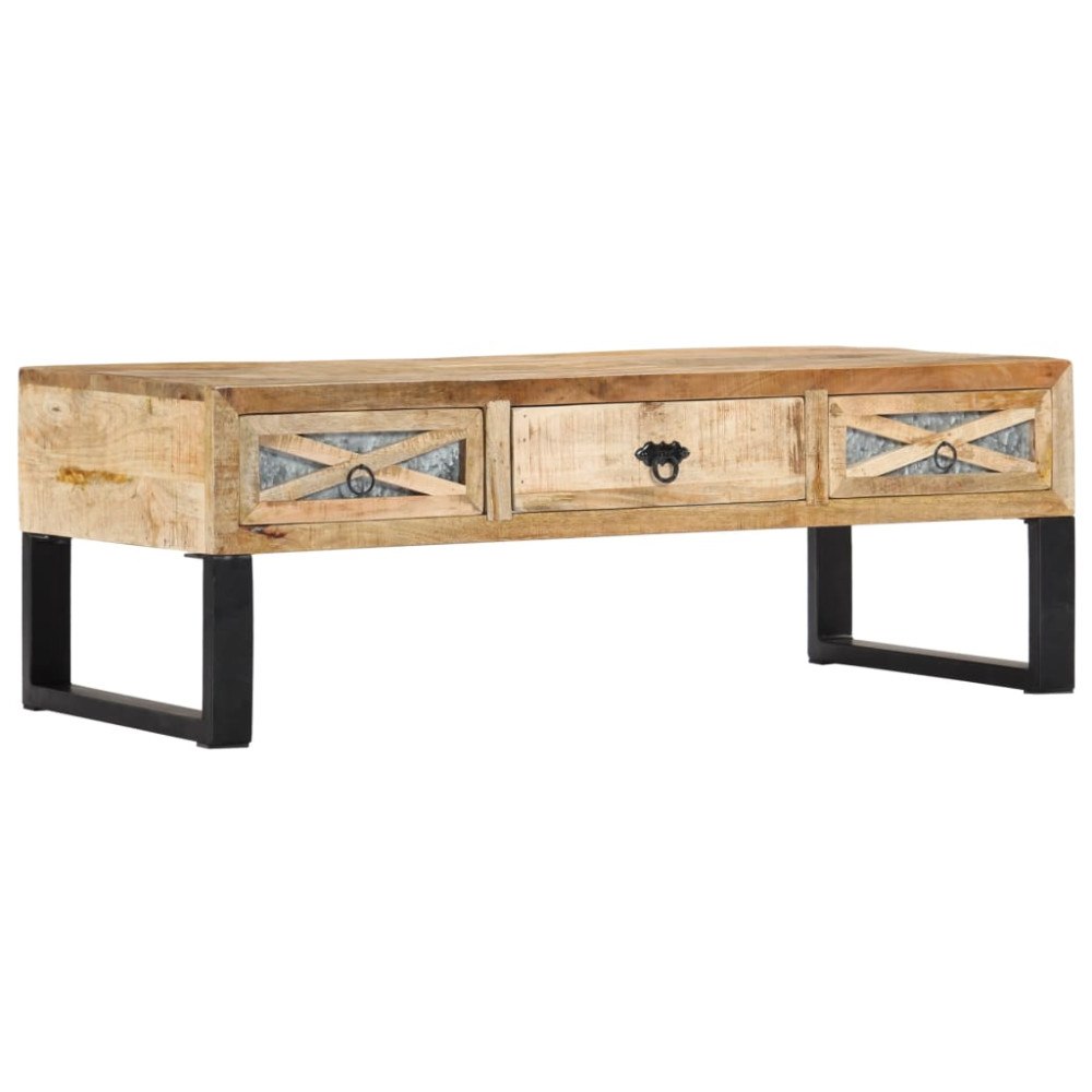 vidaXL Soffbord 110x50x38 cm massivt mangoträ