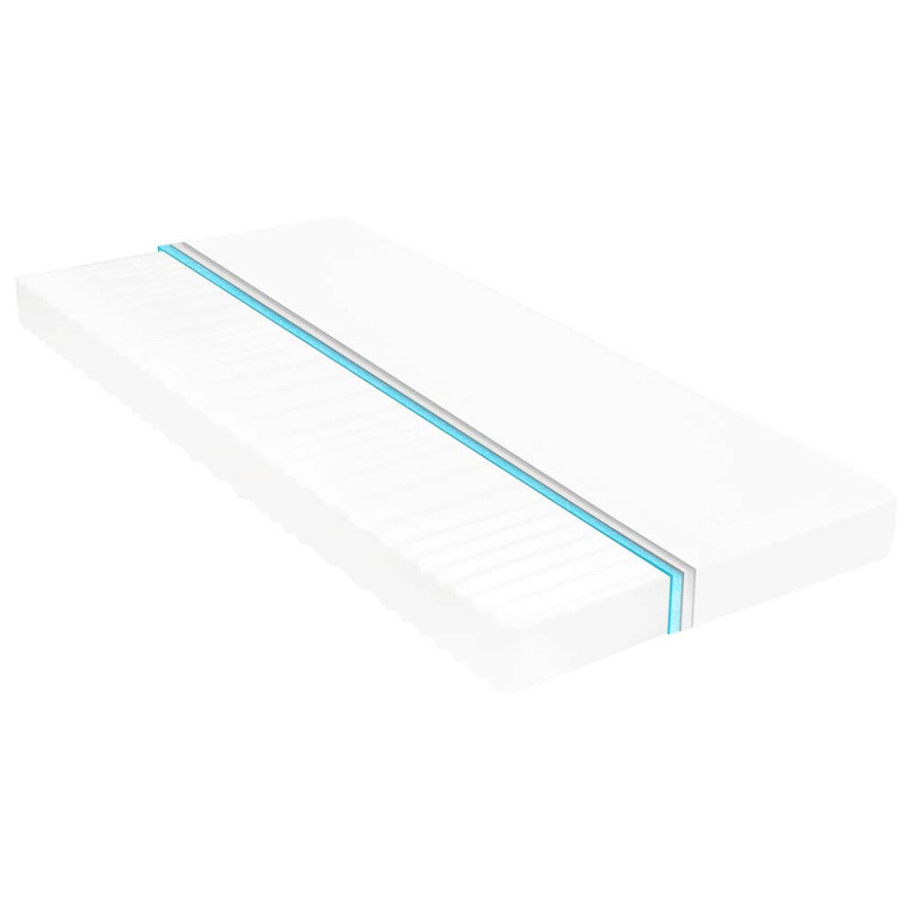 vidaXL Madrass 80x200 cm 7 zoner PU-skum 10 cm H2 H3