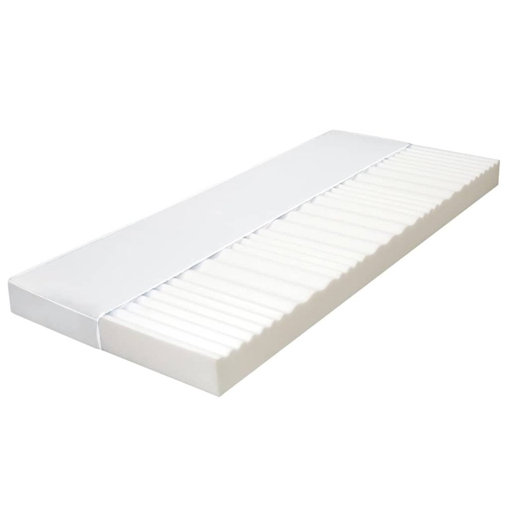 vidaXL Madrass 90x200 cm 7 zoner PU-skum 10 cm H2 H3