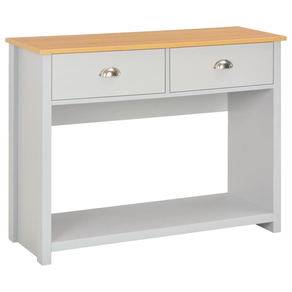 vidaXL Konsolbord grå 97x35x76 cm