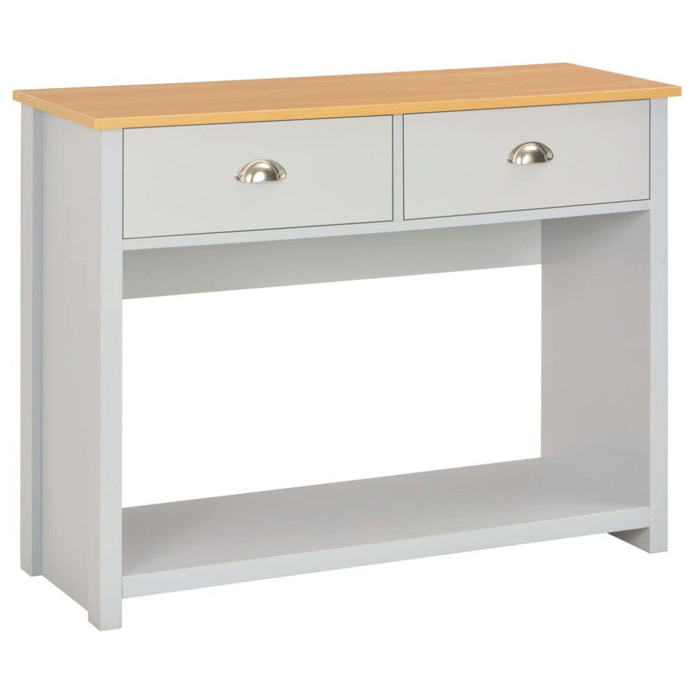 vidaXL Konsolbord grå 97x35x76 cm
