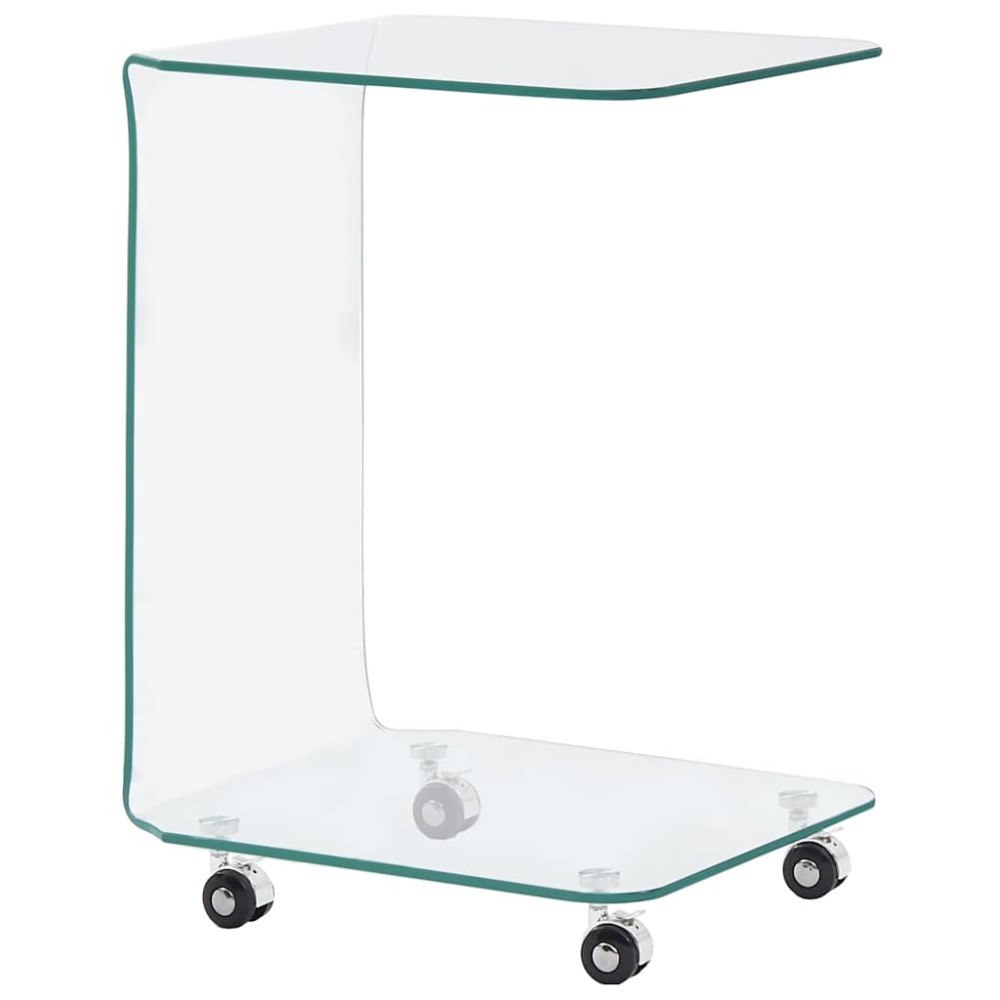 vidaXL Soffbord 45x40x63 cm härdat glas