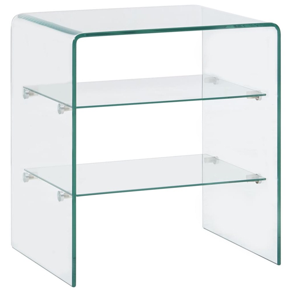 vidaXL Soffbord 50x40x56 cm härdat glas