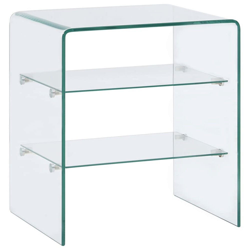 vidaXL Soffbord 50x40x56 cm härdat glas