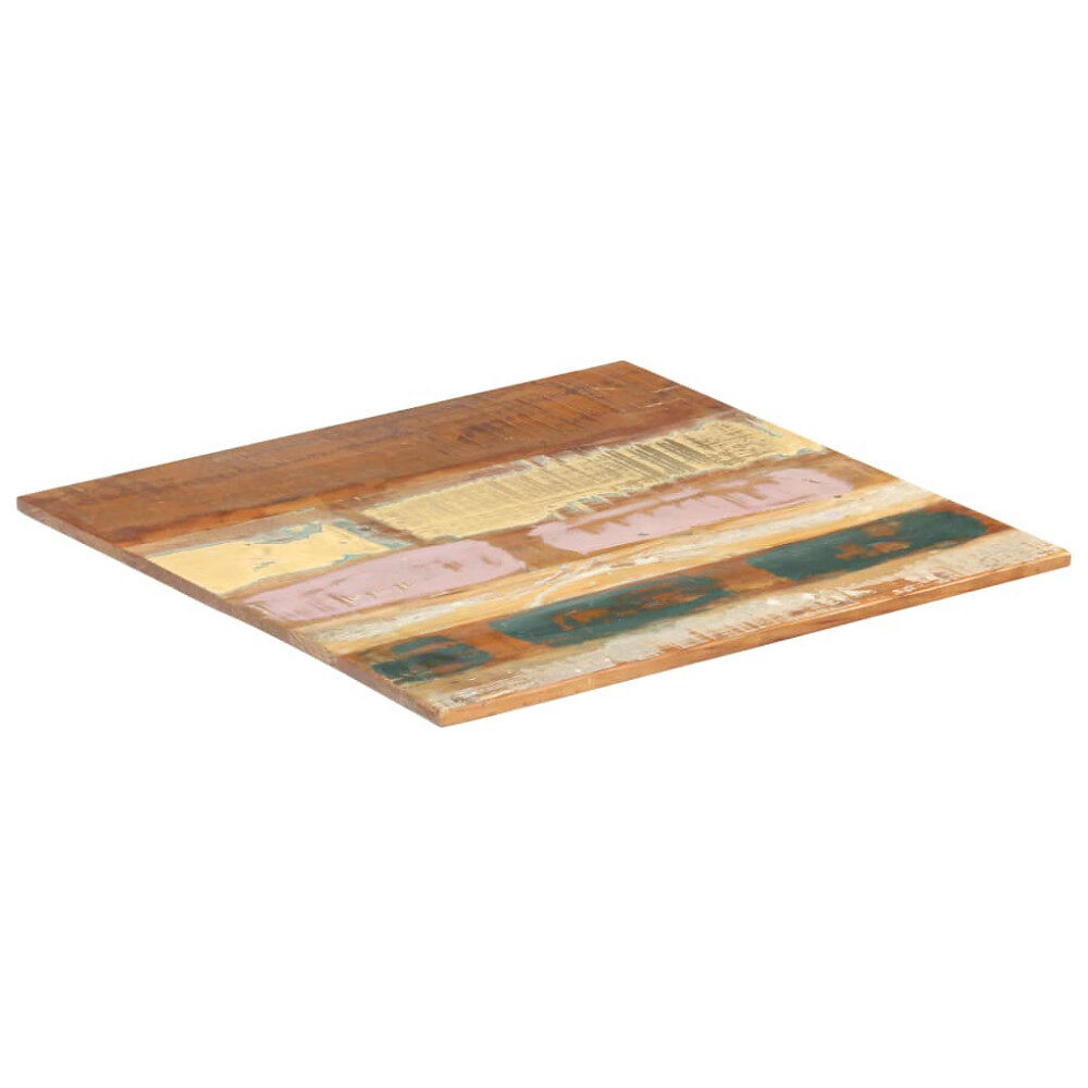 vidaXL Fyrkantig bordsskiva 60x60 cm 15-16 mm massivt återvunnet trä