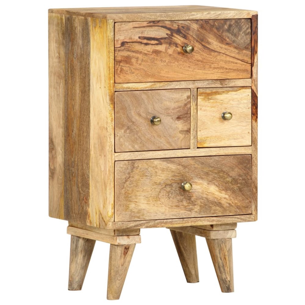 vidaXL Sängbord 36x30x60 cm massivt mangoträ