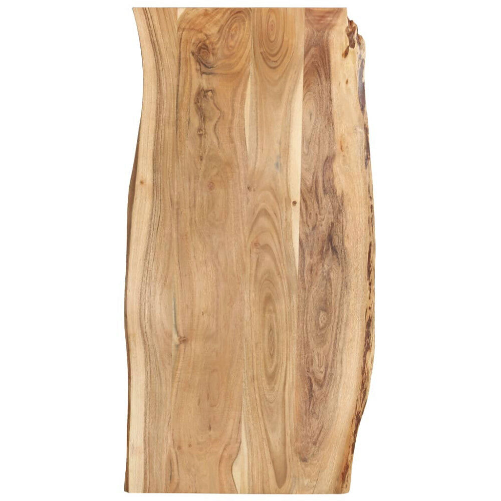 vidaXL Bordsskiva massivt akaciaträ 118x(50-60)x2,5 cm