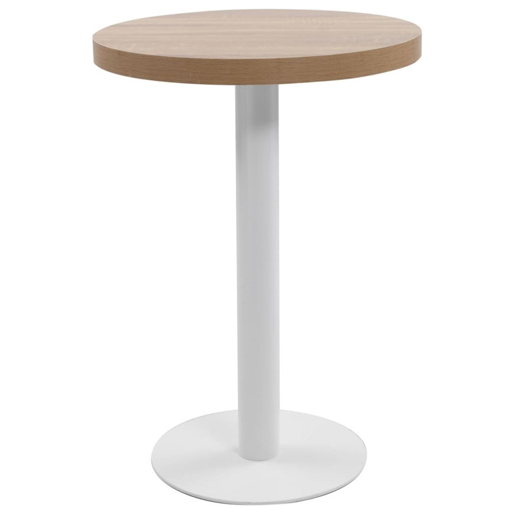 vidaXL Bistrobord ljusbrun 60 cm MDF