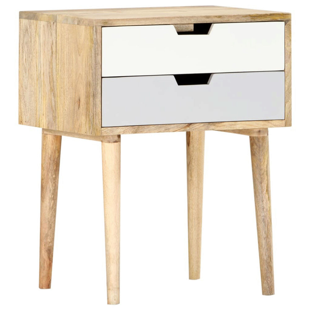 vidaXL Sängbord 47x35x59 cm massivt mangoträ