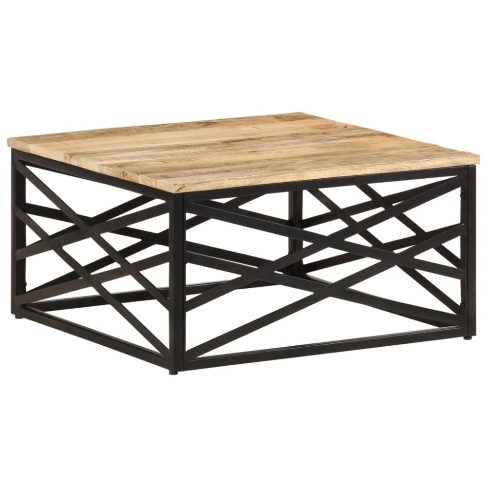 vidaXL Soffbord 68x68x35 cm massivt mangoträ