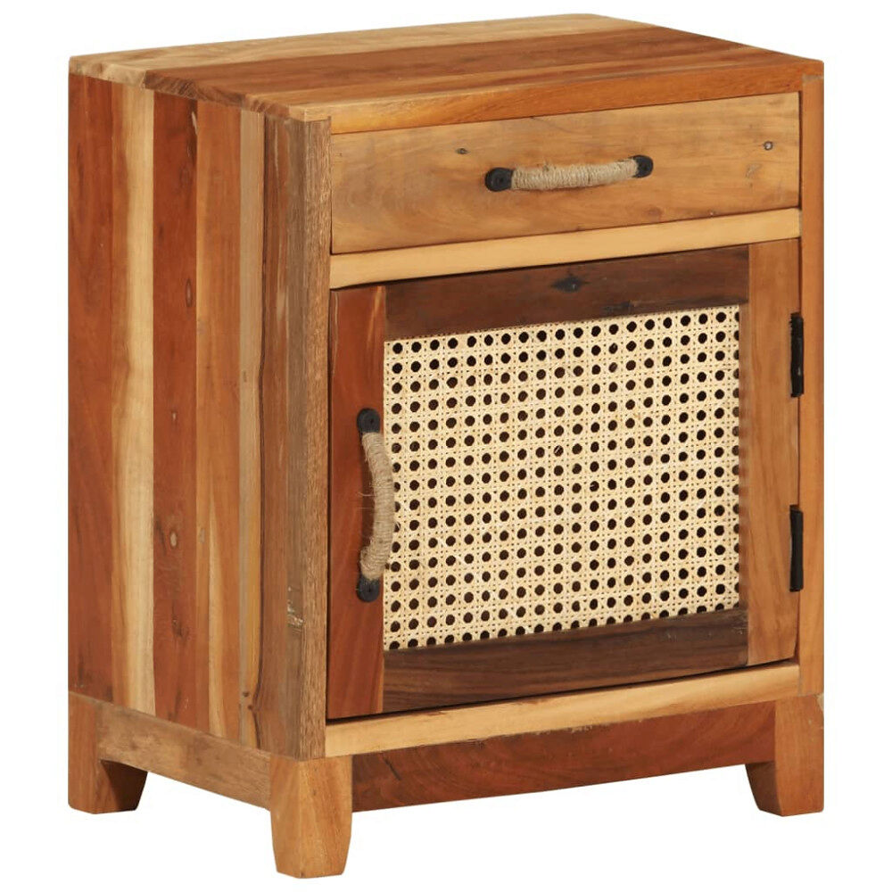 vidaXL Sängbord 40x30x50 cm massivt återvunnet trä