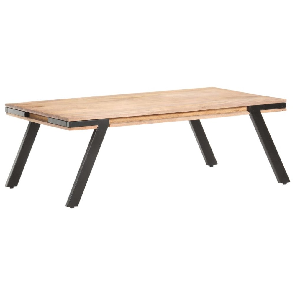 vidaXL Soffbord 114x65x40 cm massivt mangoträ