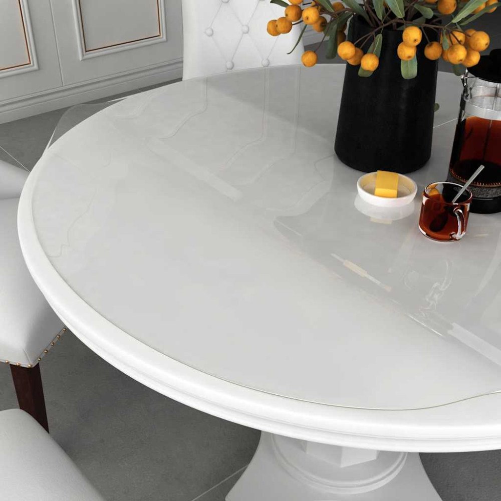 vidaXL Bordsskydd genomskinligt Ø 70 cm 1,6 mm PVC