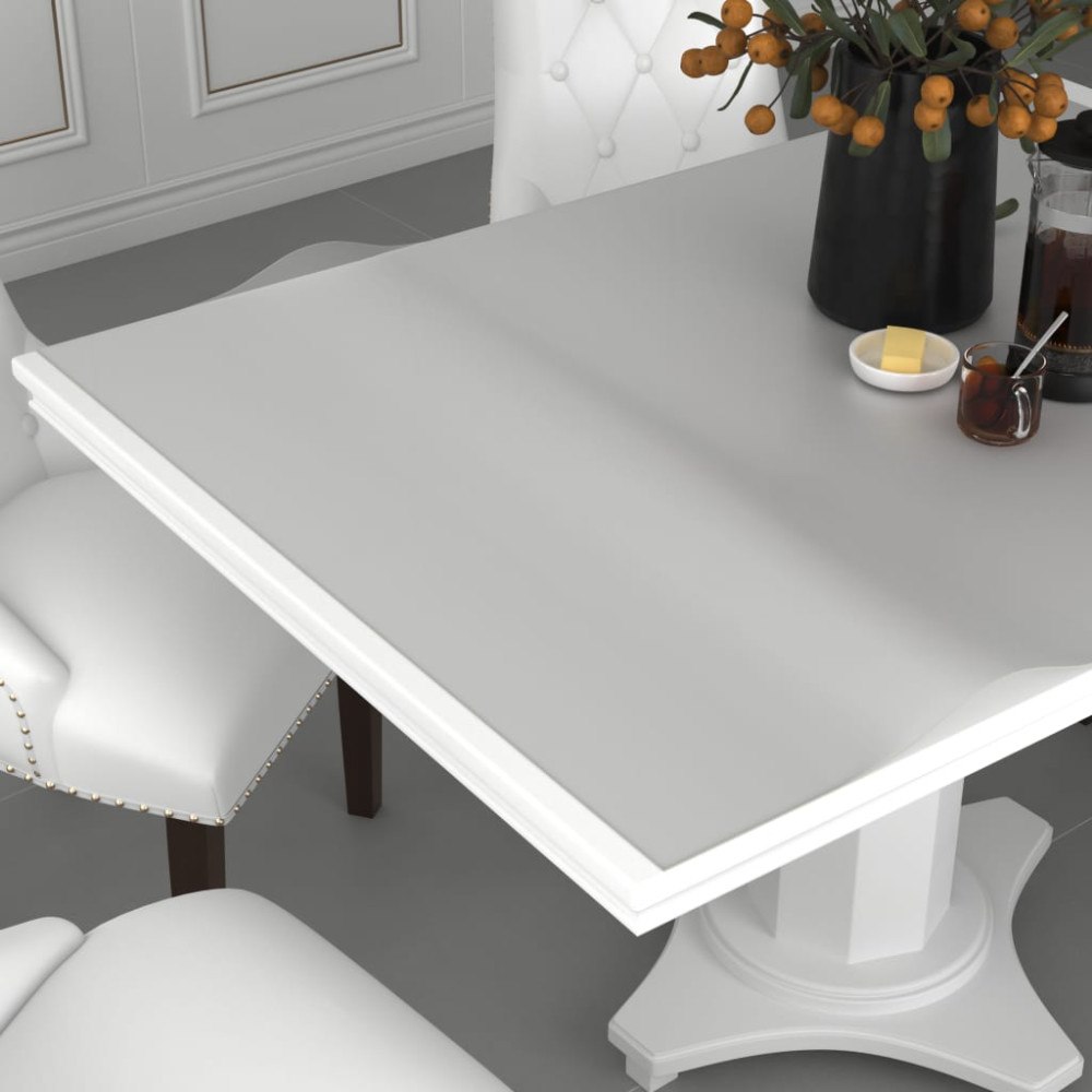 vidaXL Bordsskydd matt 90x90 cm 1,6 mm PVC