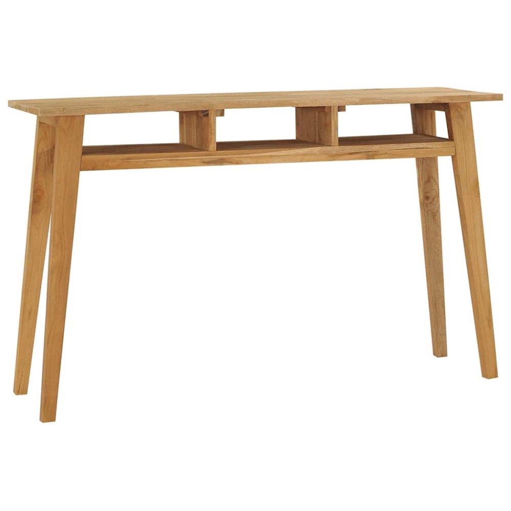 vidaXL Konsolbord 120x35x75 cm massiv teak