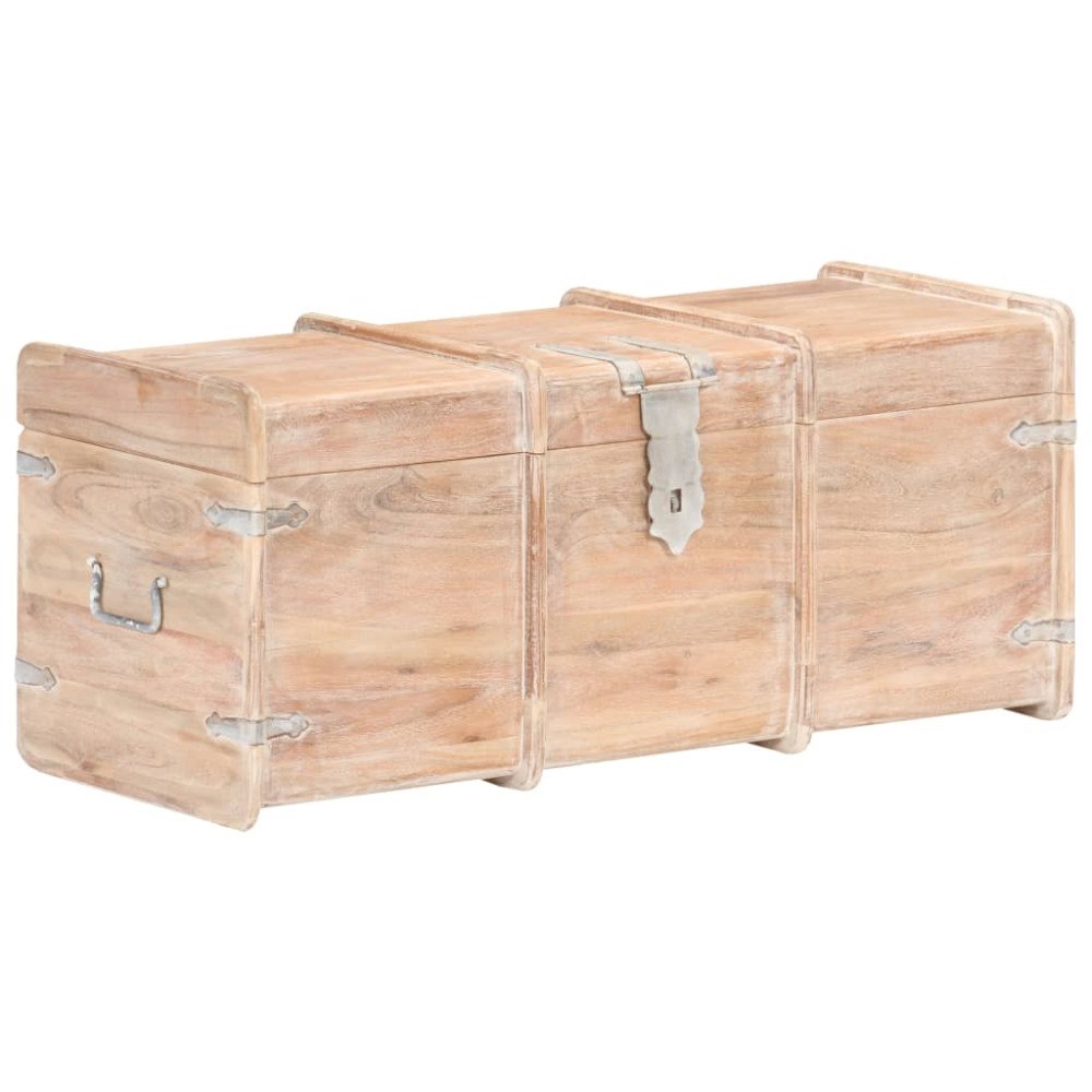 vidaXL Förvaringskista 90x40x40 cm massivt akaciaträ