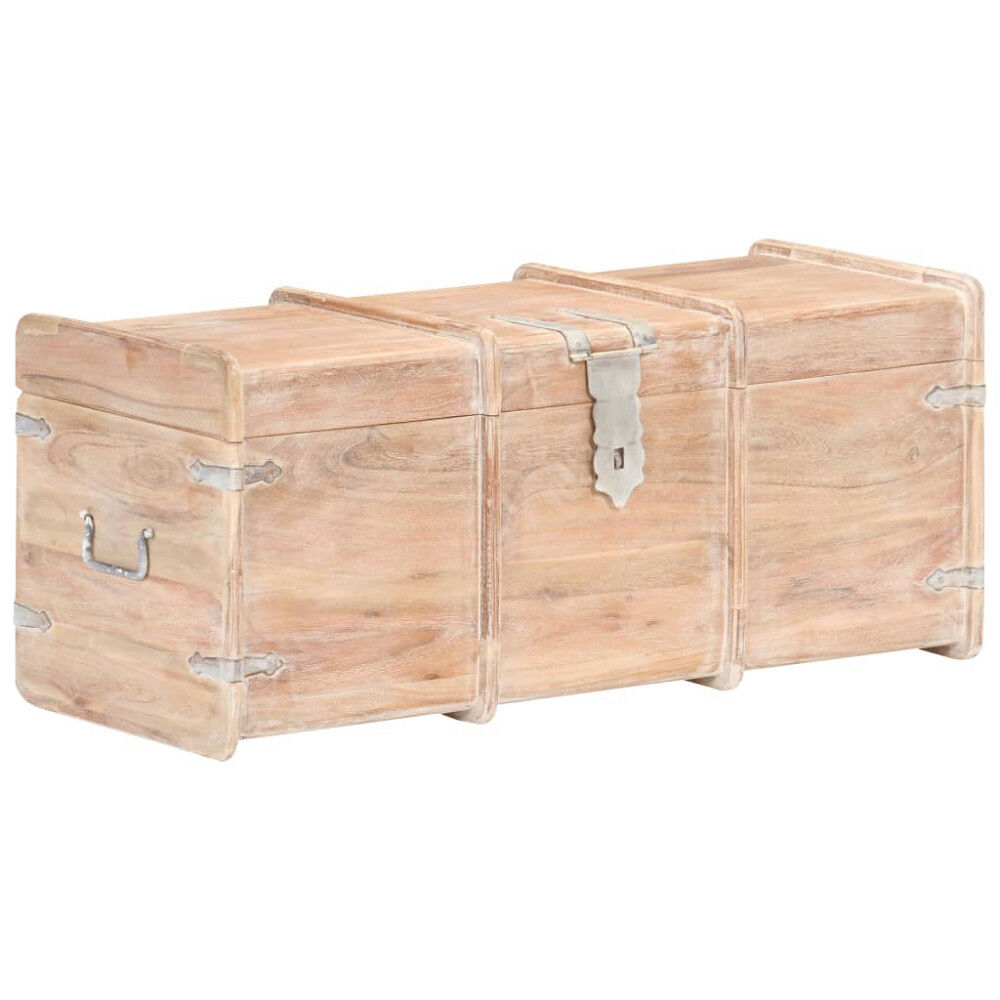 vidaXL Förvaringskista 90x40x40 cm massivt akaciaträ