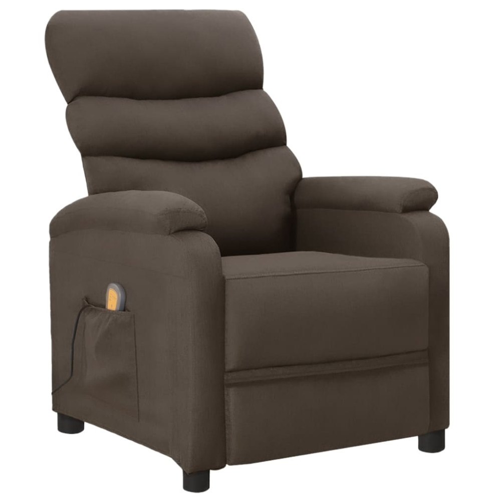 vidaXL Massagefåtölj grå konstläder