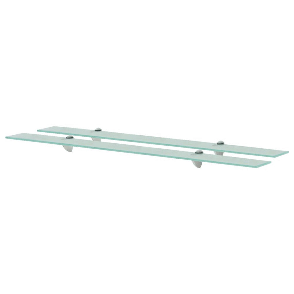 vidaXL Svävande hyllor 2 st glas 100x20 cm 8 mm