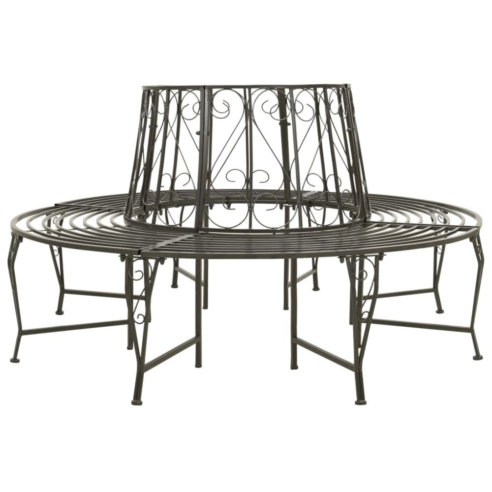 vidaXL Trädbänk 160 cm stål