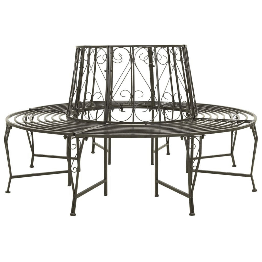 vidaXL Trädbänk 160 cm stål