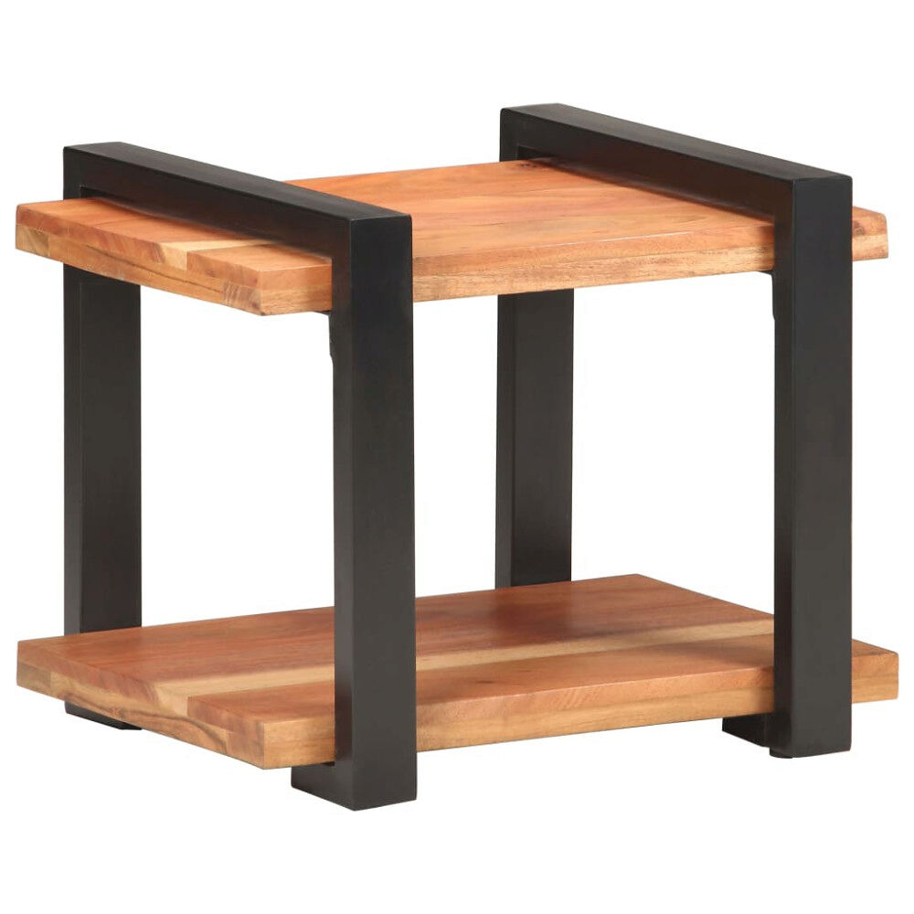 vidaXL Sängbord 50x40x40 cm massivt akaciaträ
