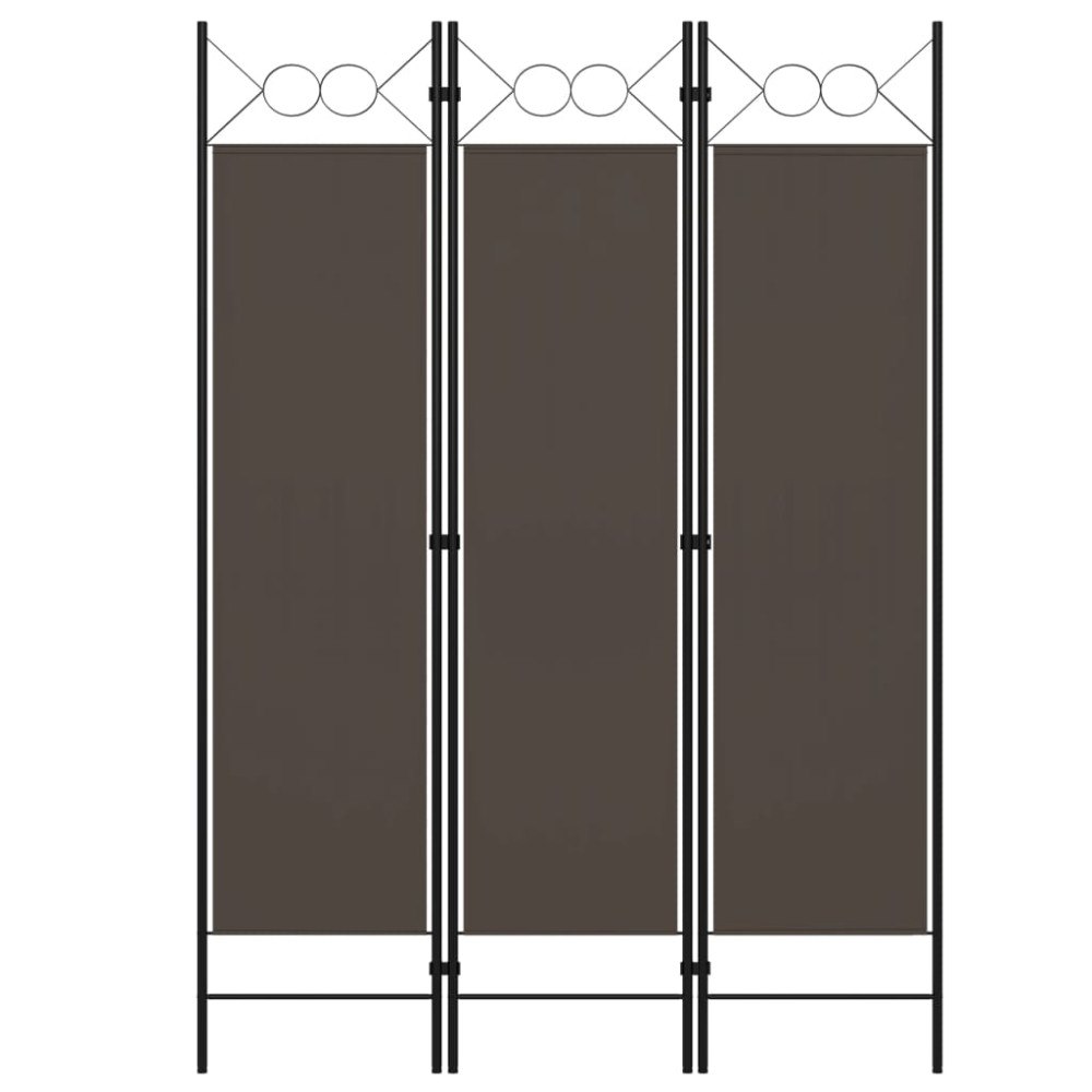 vidaXL Rumsavdelare 3 paneler antracit 120x180 cm