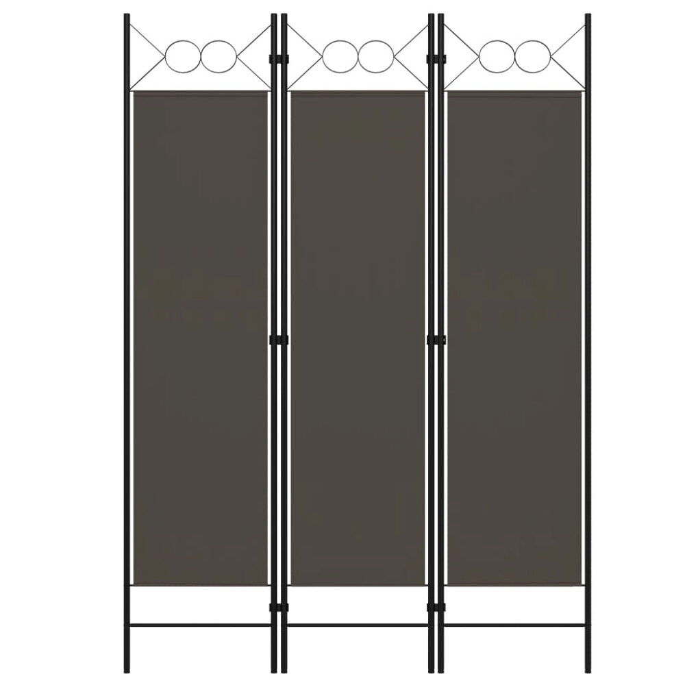 vidaXL Rumsavdelare 3 paneler antracit 120x180 cm