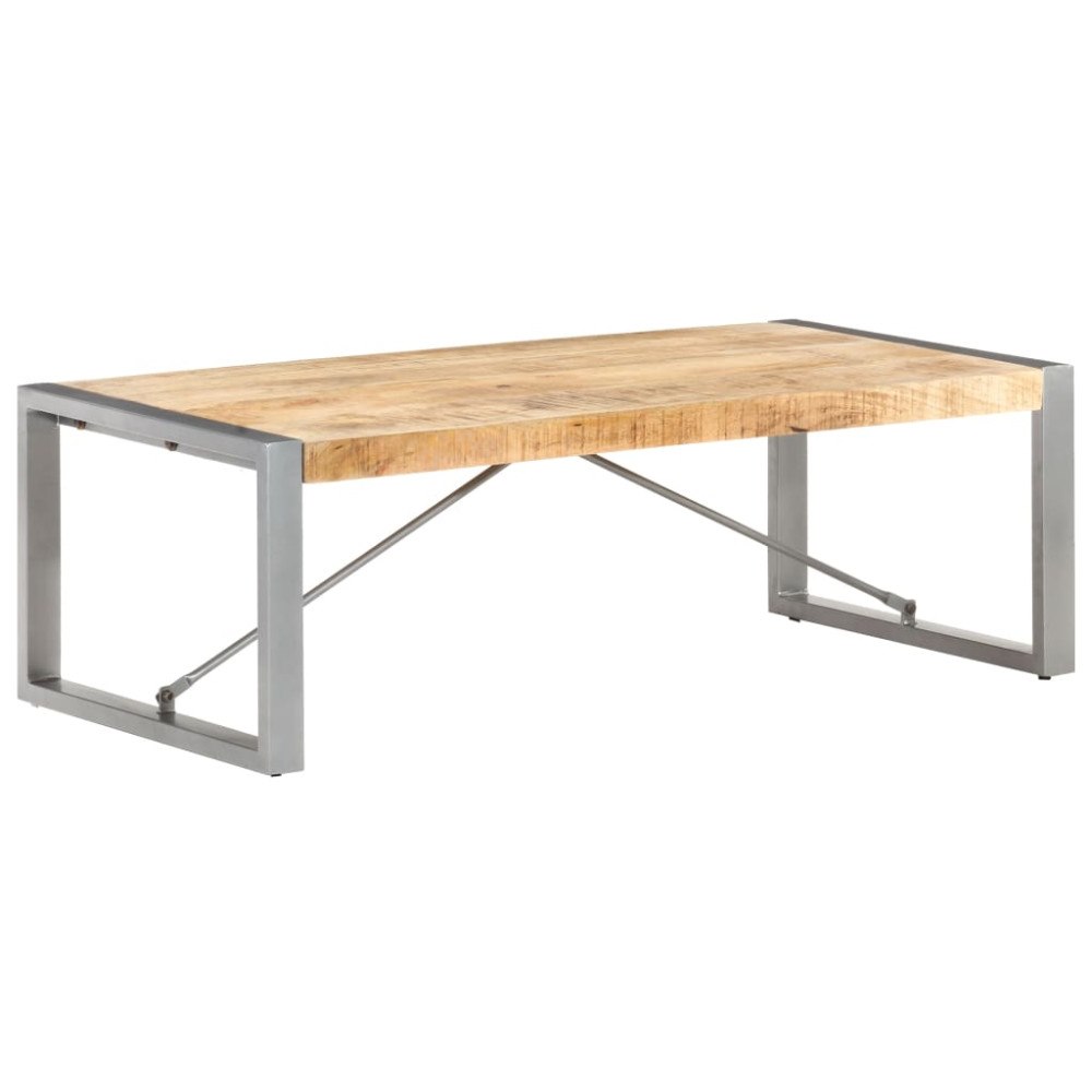 vidaXL Soffbord 120x60x40 cm grovt mangoträ