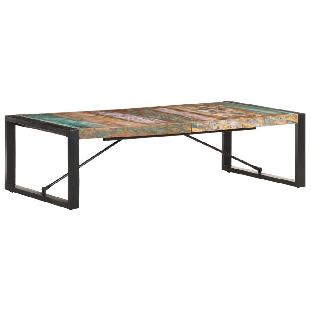 vidaXL Soffbord 140x70x40 cm massivt återvunnet trä