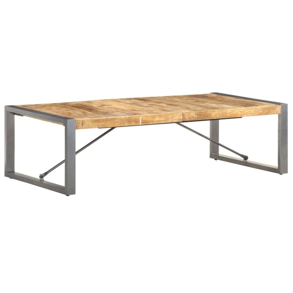 vidaXL Soffbord 140x70x40 cm grovt mangoträ
