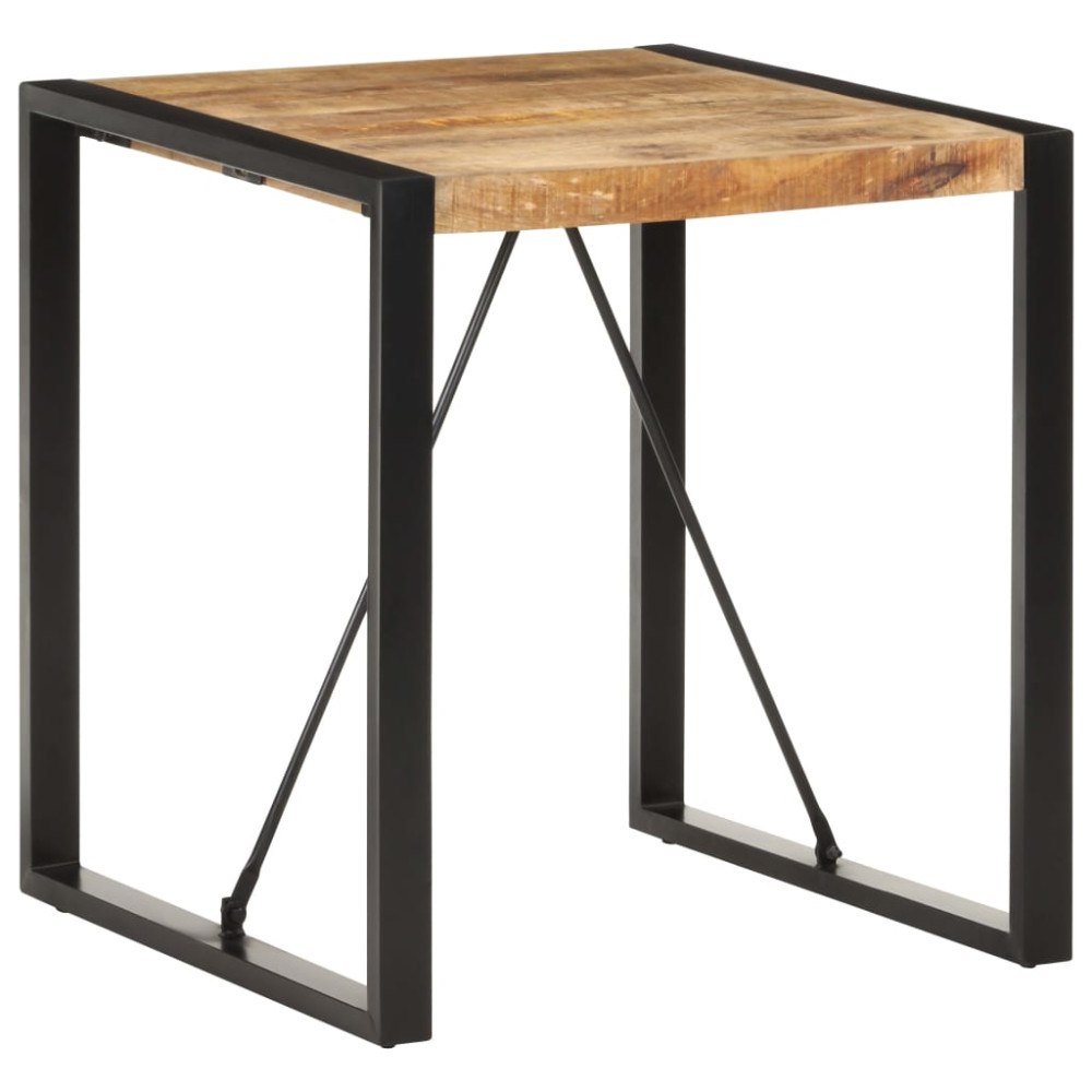 vidaXL Matbord 70x70x75 cm massivt grovt mangoträ