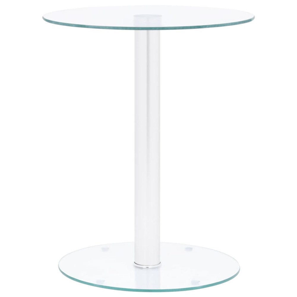 vidaXL Soffbord genomskinligt 40 cm härdat glas