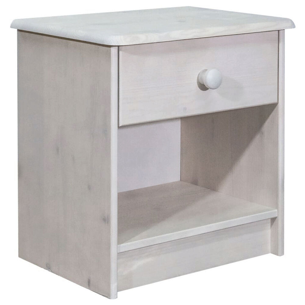 vidaXL Sängbord 41x30x42 cm massiv furu