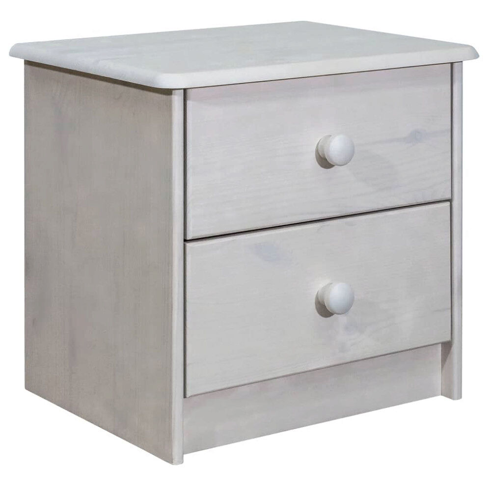 vidaXL Sängbord 43x34x40 cm massiv furu
