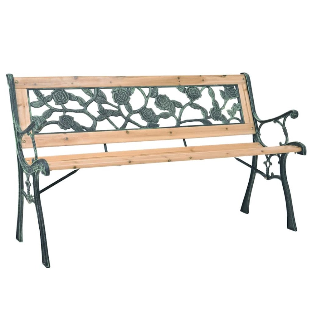 vidaXL Trädgårdsbänk 122 cm trä