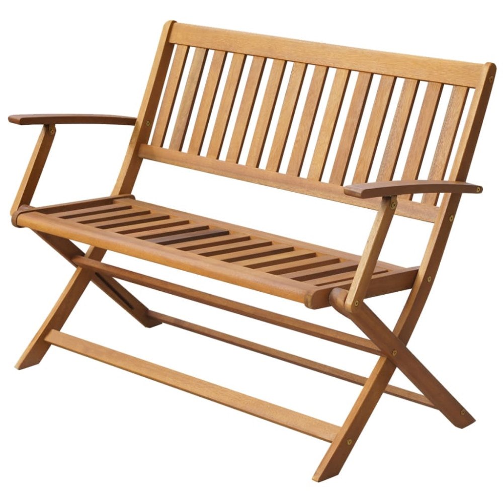 vidaXL Trädgårdsbänk 120 cm massivt akaciaträ