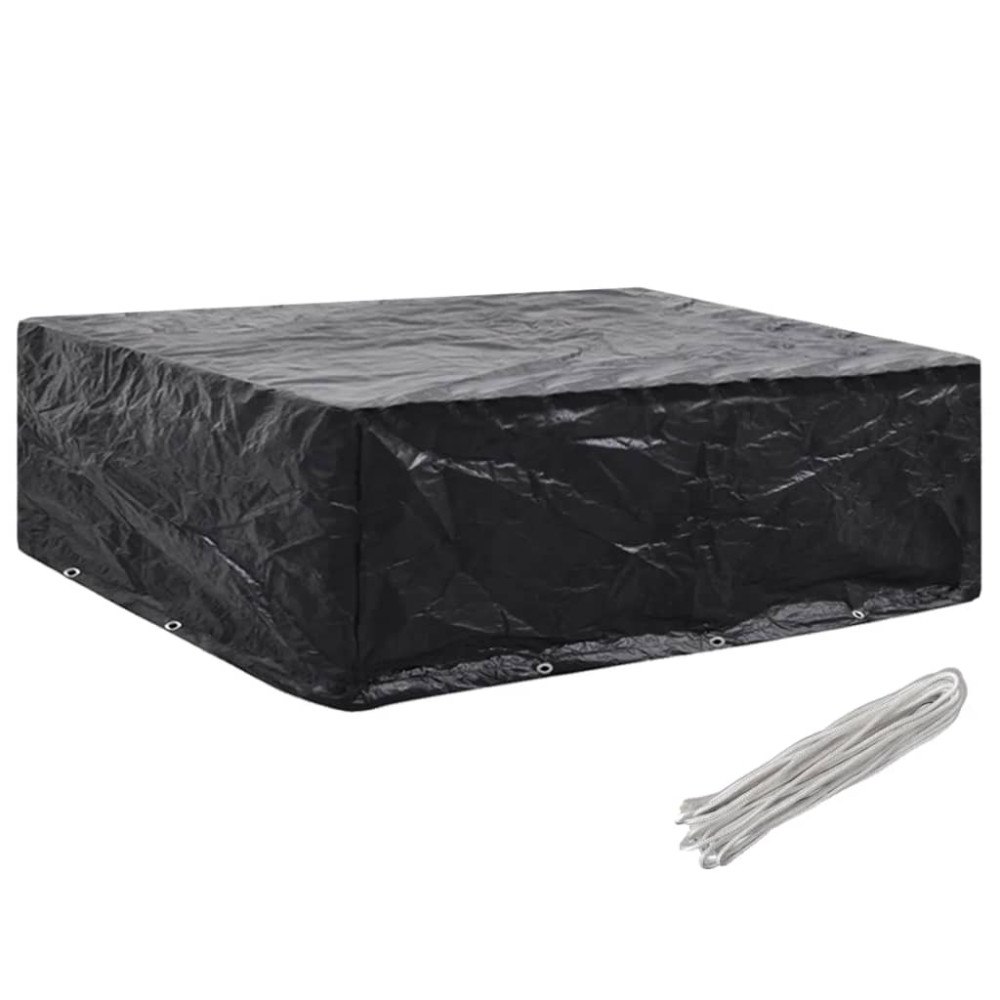 vidaXL Överdrag för trädgårdsmöbler 8 öljetter 250x210x90 cm