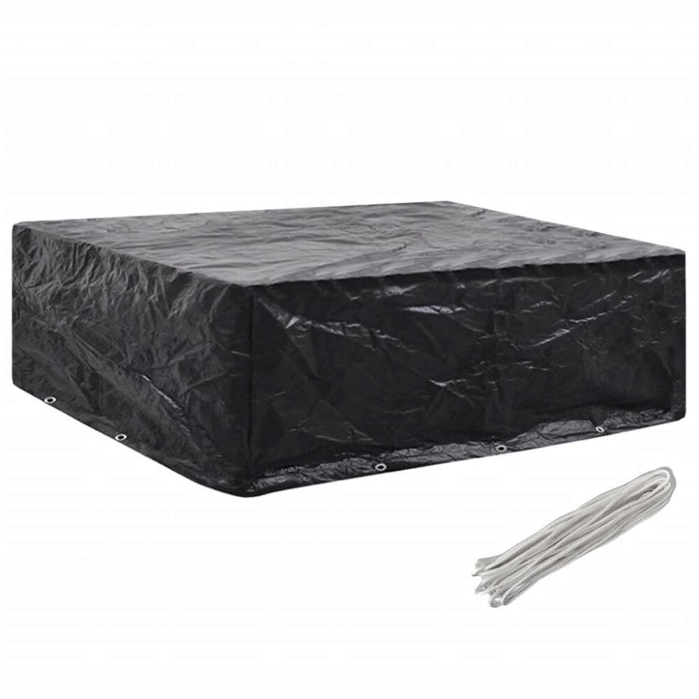vidaXL Överdrag för trädgårdsmöbler 8 öljetter 250x210x90 cm
