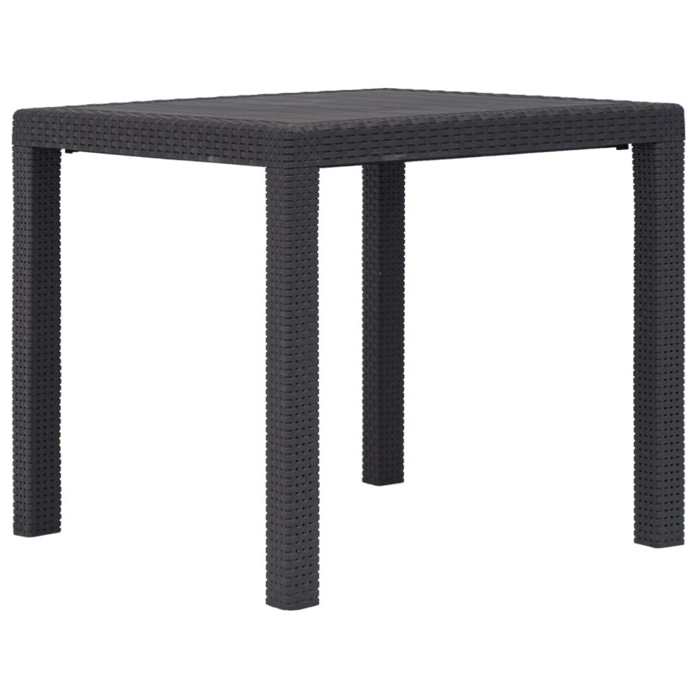 vidaXL Trädgårdsbord 79x79x72 cm konstrotting brun