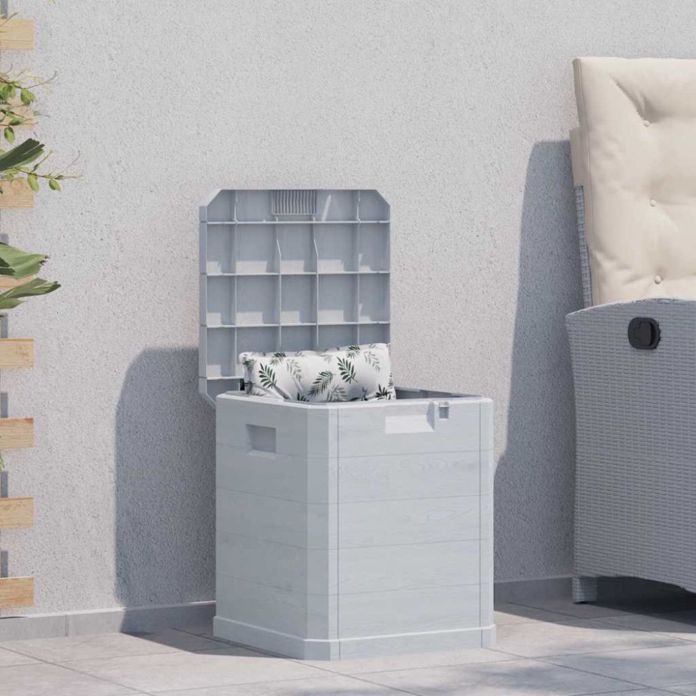vidaXL Dynbox 90 liter ljusgrå