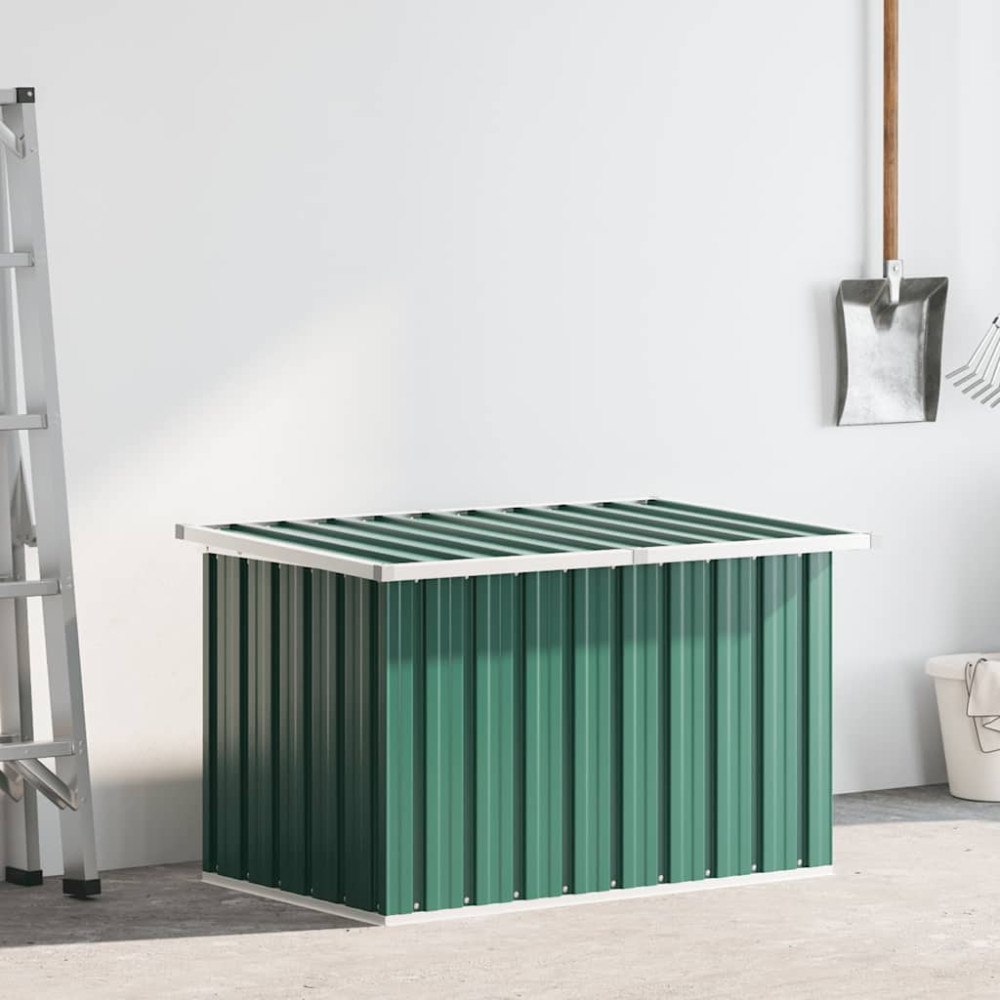 vidaXL Förvaringslåda för trädgården grön 109x67x65 cm