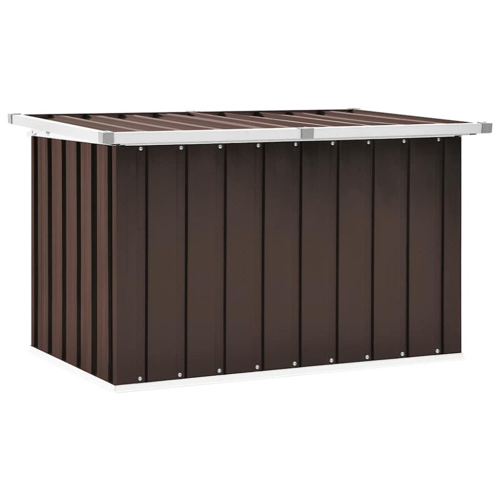 vidaXL Förvaringslåda för trädgården brun 109x67x65 cm