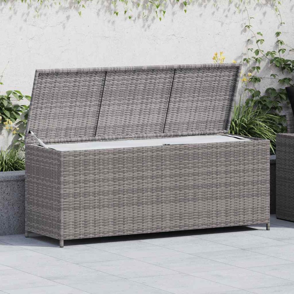 vidaXL Dynbox grå 150x50x60 cm konstrotting